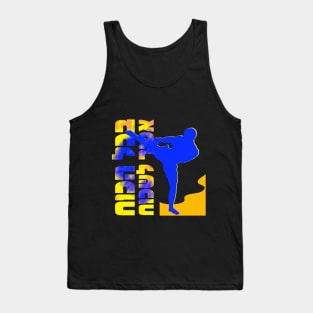 With all the strength - motivational sports Hebrew quote Tank Top